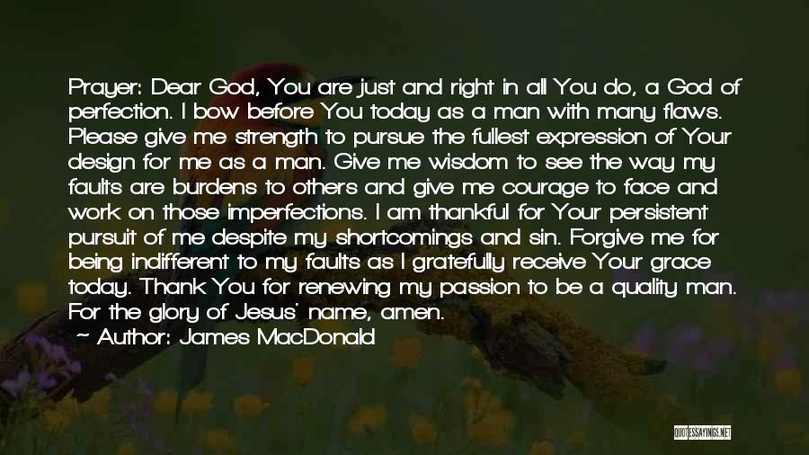Flaws And God Quotes By James MacDonald