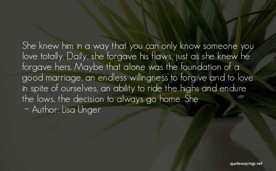 Flaws And Love Quotes By Lisa Unger