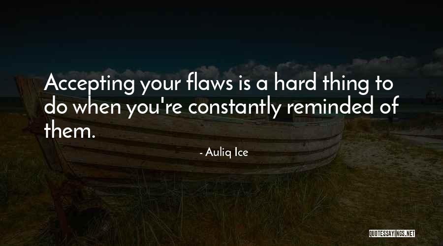 Flaws And Mistakes Quotes By Auliq Ice