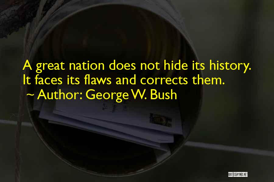 Flaws Quotes By George W. Bush