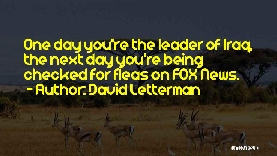 Fleas Quotes By David Letterman