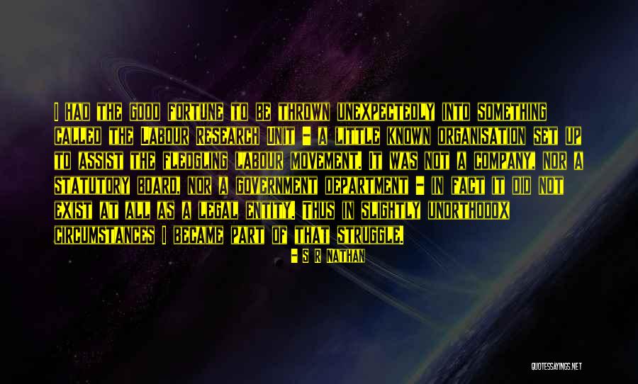 Fledgling Quotes By S R Nathan Fledgling Quotes By S R Nathan