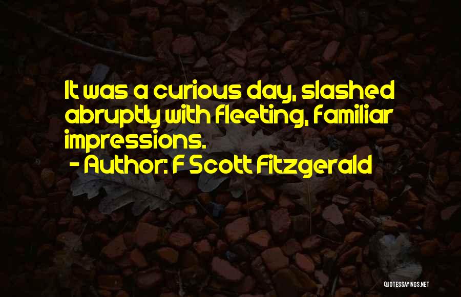 Fleeting Dreams Quotes By F Scott Fitzgerald