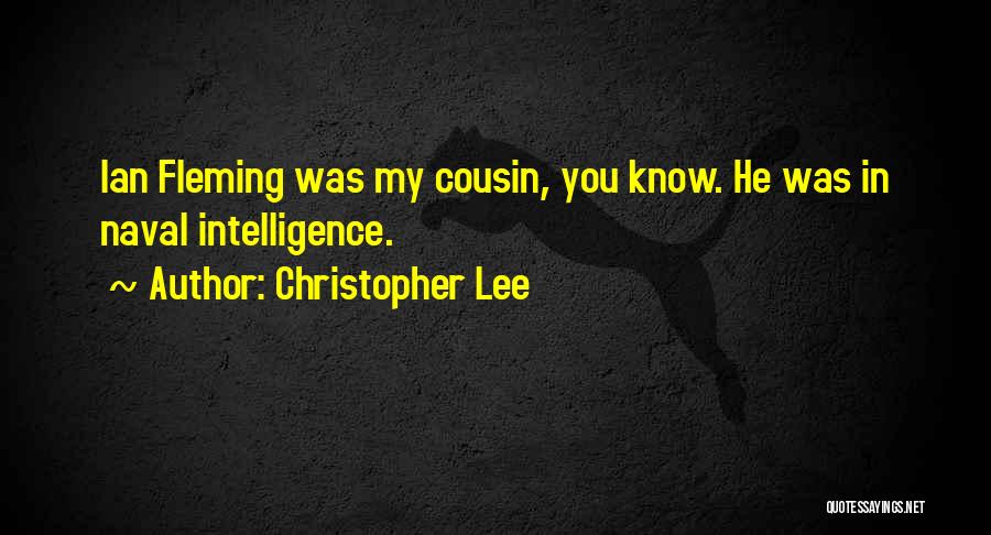 Fleming Quotes By Christopher Lee