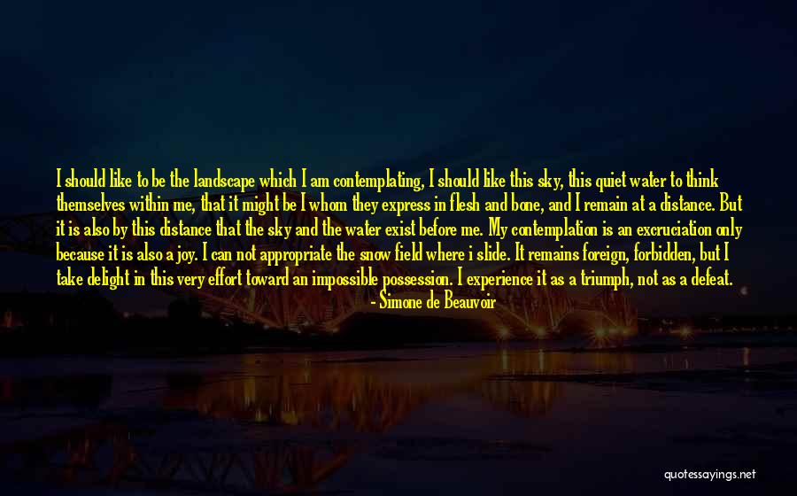 Flesh And Bone Quotes By Simone De Beauvoir