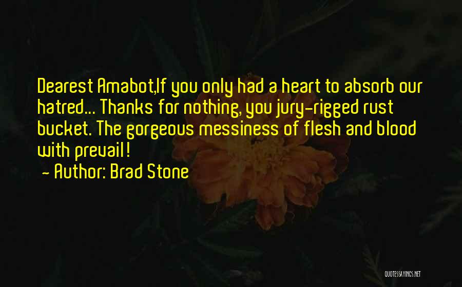 Flesh And Stone Quotes By Brad Stone