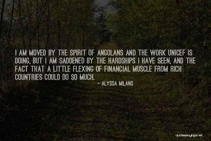 Flexing Muscle Quotes By Alyssa Milano