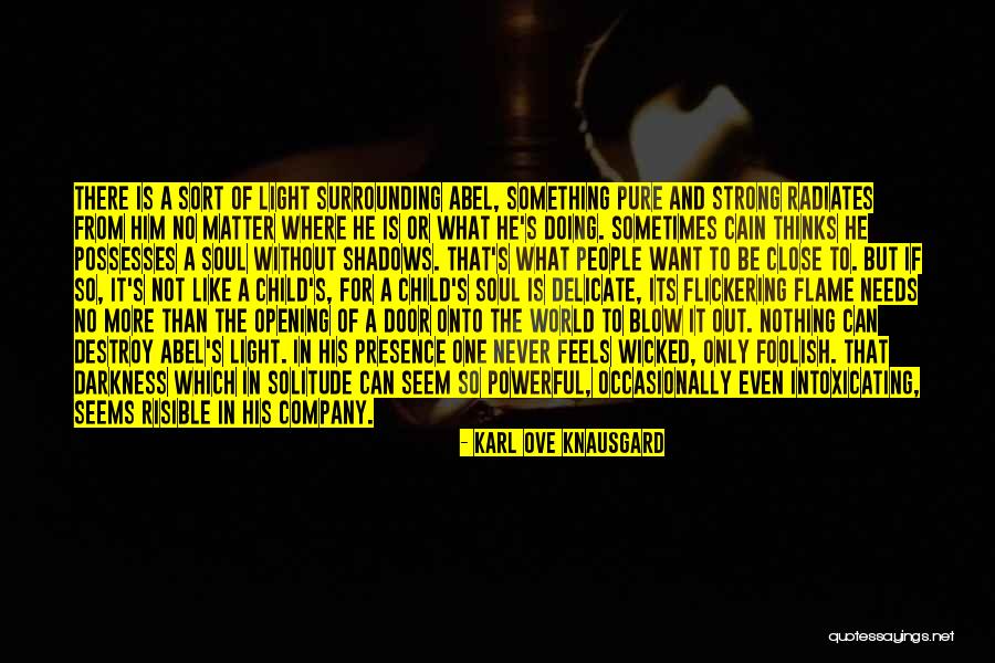 Flickering Light Quotes By Karl Ove Knausgard