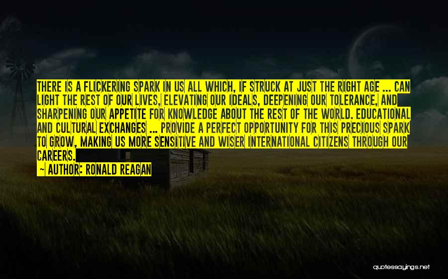 Flickering Light Quotes By Ronald Reagan