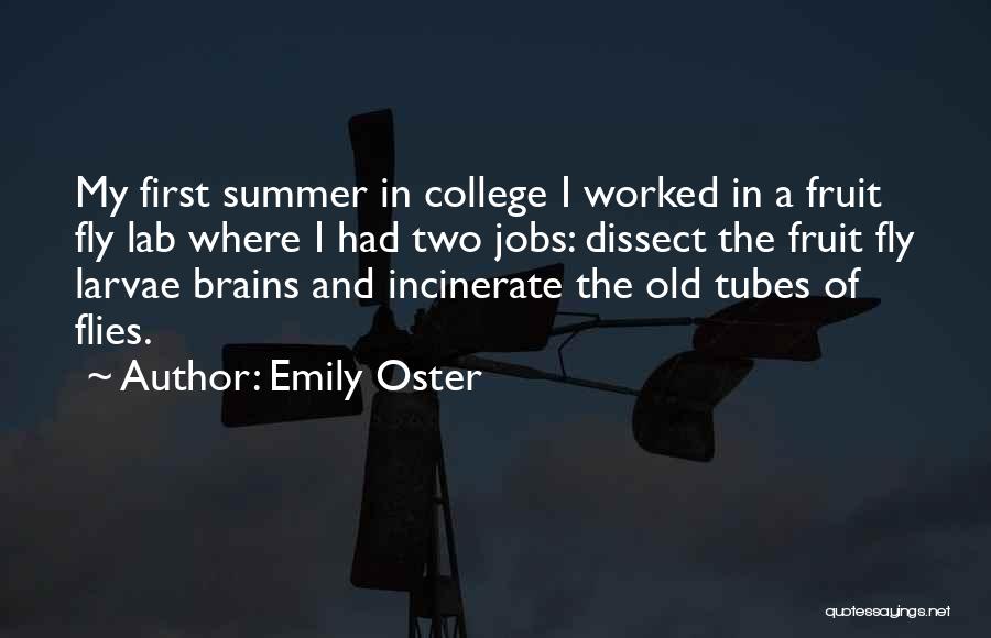 Flies Quotes By Emily Oster