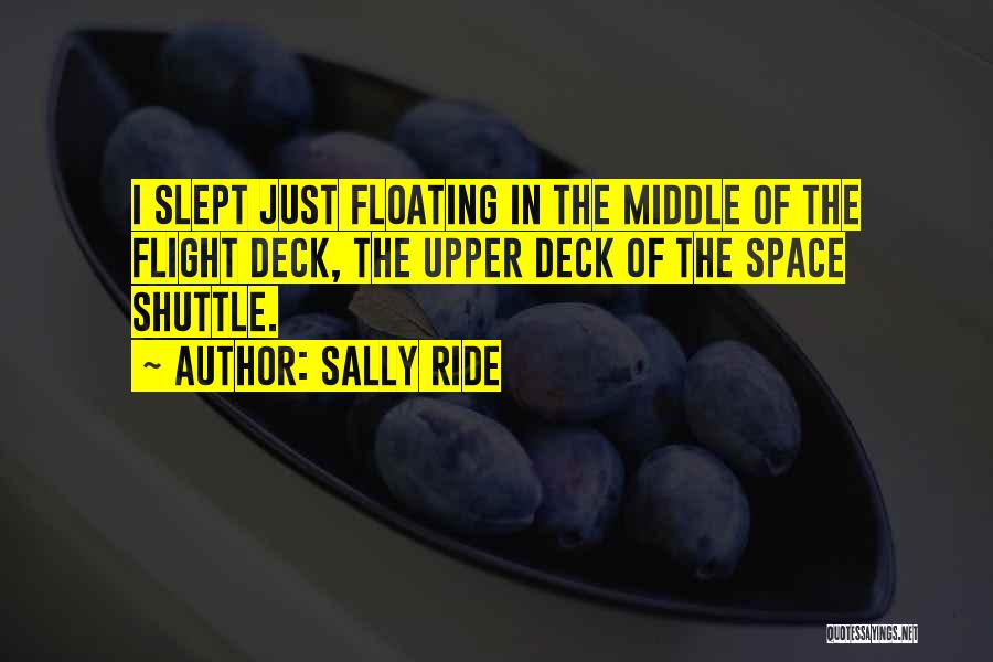 Flight Deck Quotes By Sally Ride