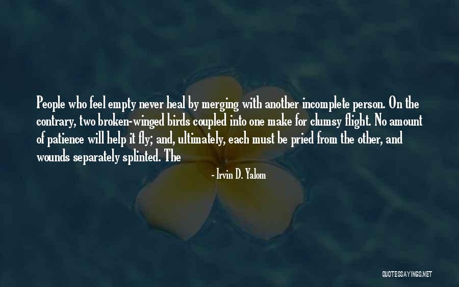 Flight Of Birds Quotes By Irvin D. Yalom Flight Of Birds Quotes By Irvin D. Yalom