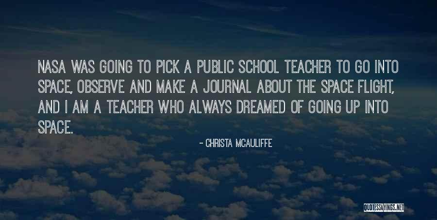 Flight School Quotes By Christa McAuliffe Flight School Quotes By Christa McAuliffe