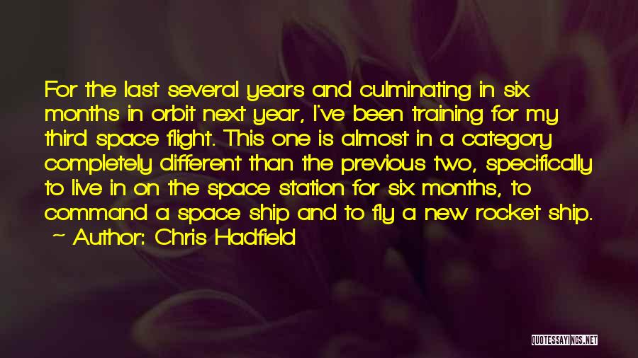 Flight Training Quotes By Chris Hadfield