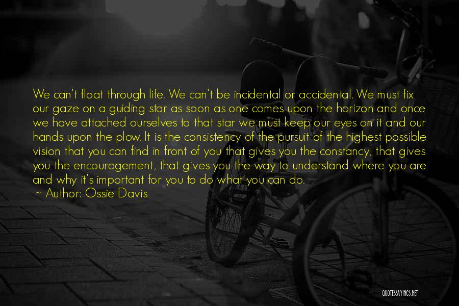 Float Through Life Quotes By Ossie Davis