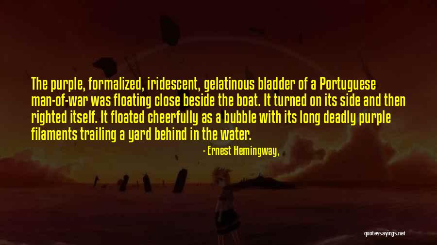 Floating Boat Quotes By Ernest Hemingway,