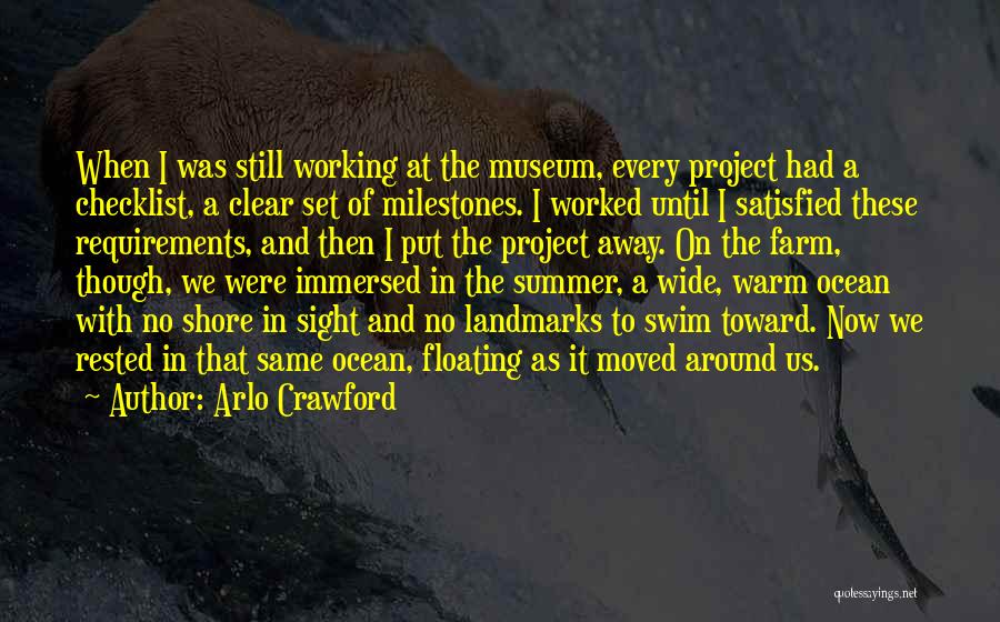 Floating In Ocean Quotes By Arlo Crawford