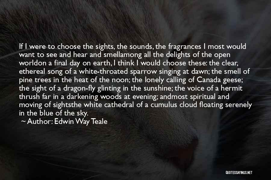 Floating In The Sky Quotes By Edwin Way Teale