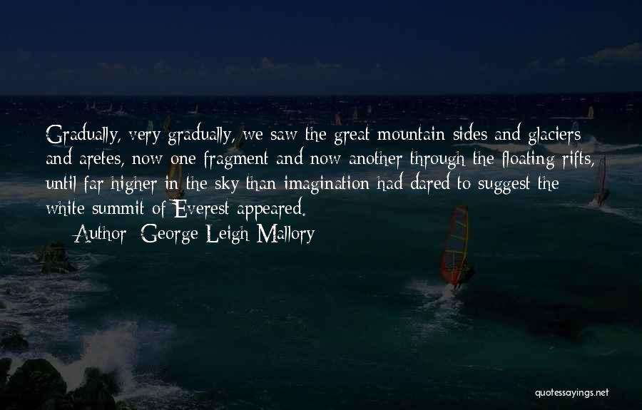 Floating In The Sky Quotes By George Leigh Mallory