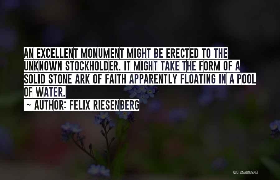 Floating In Water Quotes By Felix Riesenberg