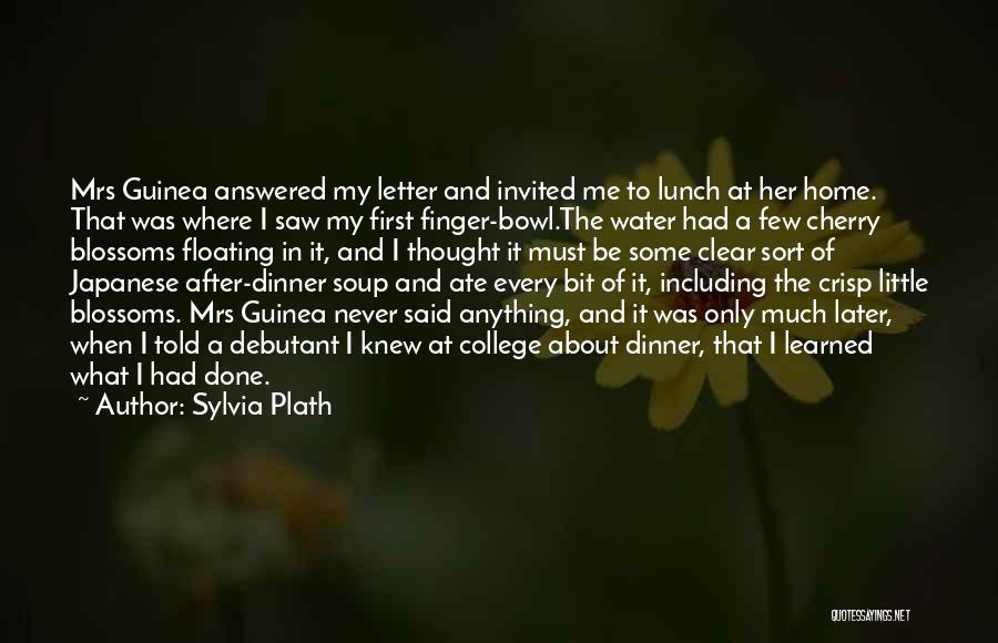Floating In Water Quotes By Sylvia Plath