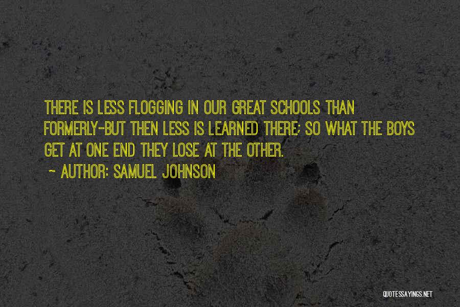 Flogging Quotes By Samuel Johnson