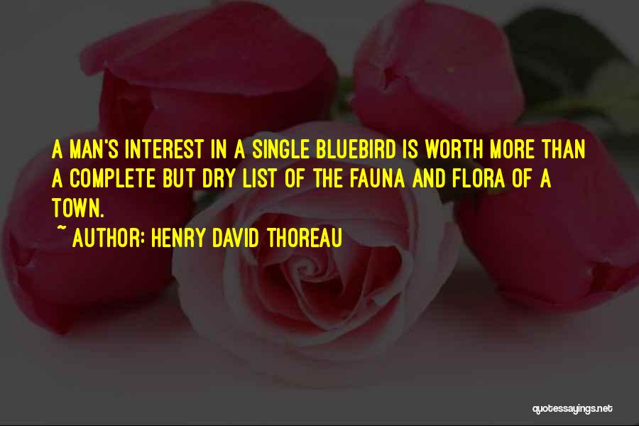 Flora And Fauna Quotes By Henry David Thoreau