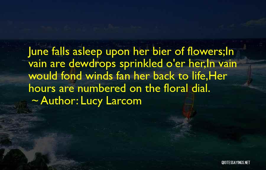 Floral Quotes By Lucy Larcom