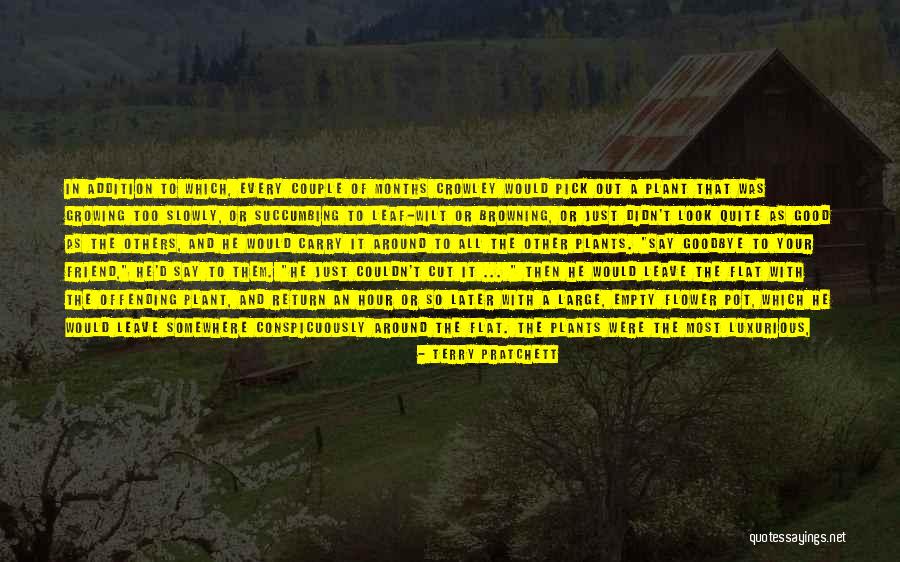 Flower And Friend Quotes By Terry Pratchett Flower And Friend Quotes By Terry Pratchett