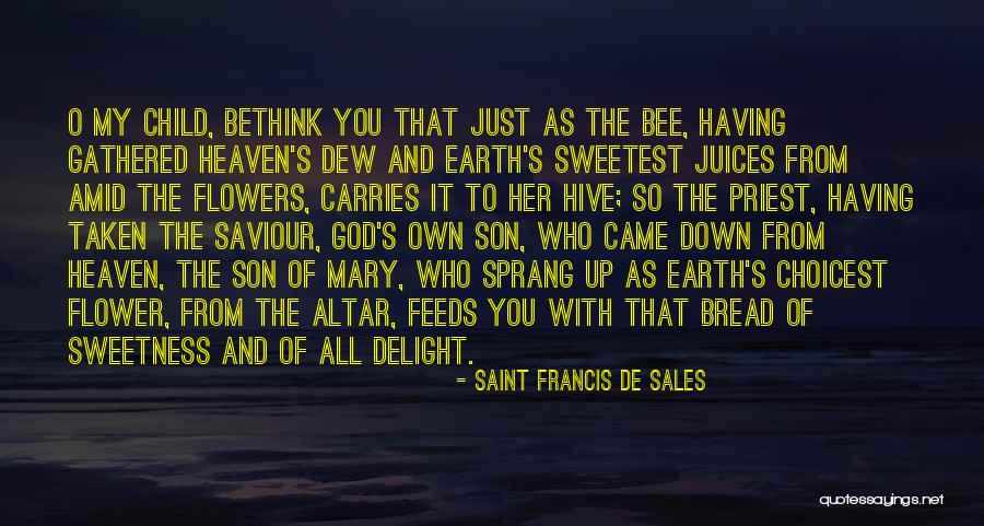 Flower And God Quotes By Saint Francis De Sales Flower And God Quotes By Saint Francis De Sales
