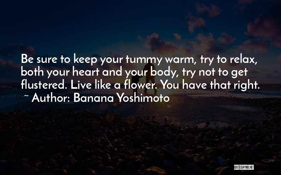 Flower And Quotes By Banana Yoshimoto