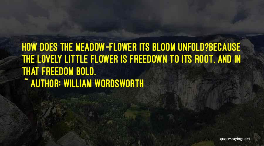 Flower And Quotes By William Wordsworth