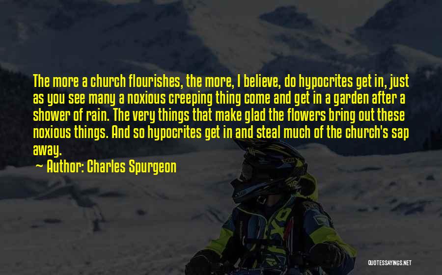Flower And Rain Quotes By Charles Spurgeon