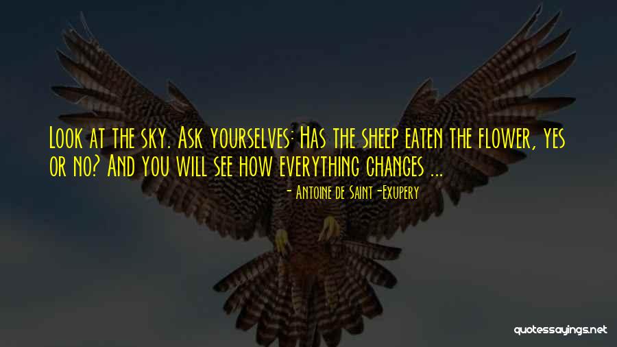 Flower And Sky Quotes By Antoine De Saint-Exupery Flower And Sky Quotes By Antoine De Saint-Exupery