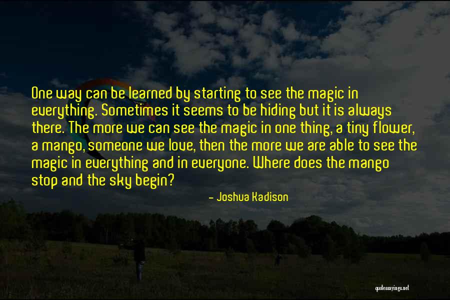 Flower And Sky Quotes By Joshua Kadison Flower And Sky Quotes By Joshua Kadison