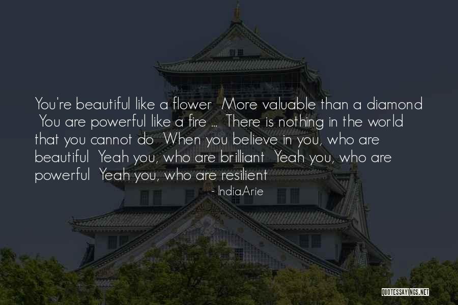 Flower Beautiful Quotes By India.Arie