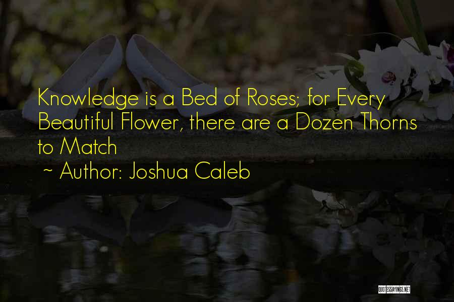 Flower Bed Quotes By Joshua Caleb