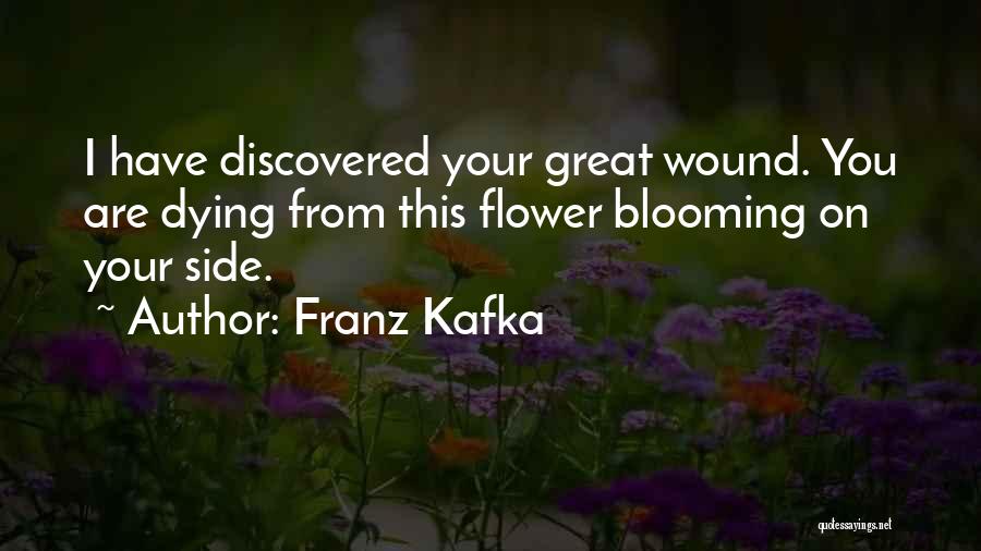 Flower Blooming Quotes By Franz Kafka
