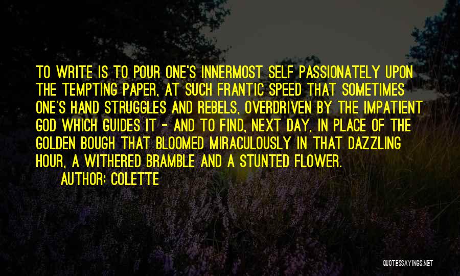 Flower In Hand Quotes By Colette