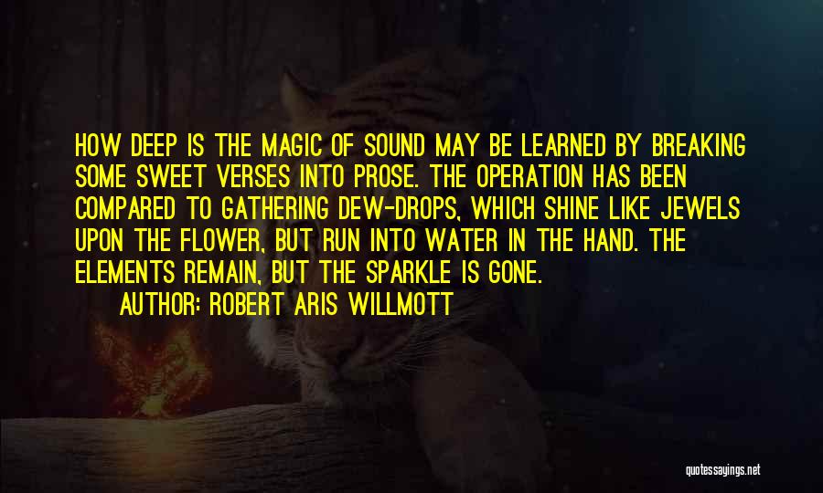 Flower In Hand Quotes By Robert Aris Willmott