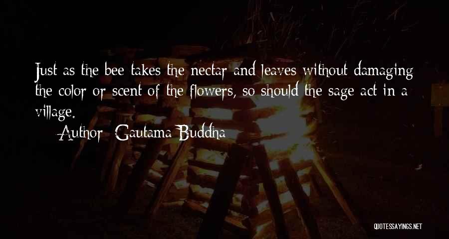 Flower Nectar Quotes By Gautama Buddha