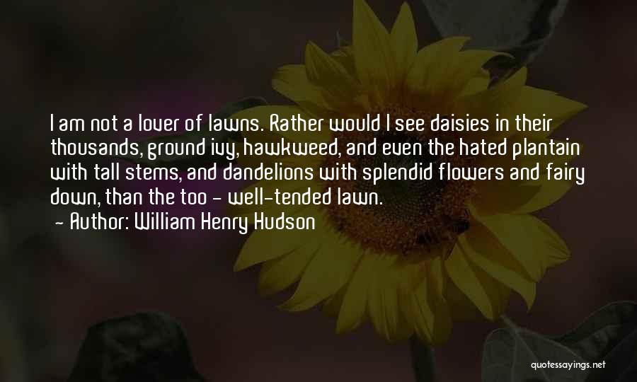 Flower Stems Quotes By William Henry Hudson