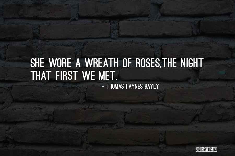 Flower Wreath Quotes By Thomas Haynes Bayly Flower Wreath Quotes By Thomas Haynes Bayly