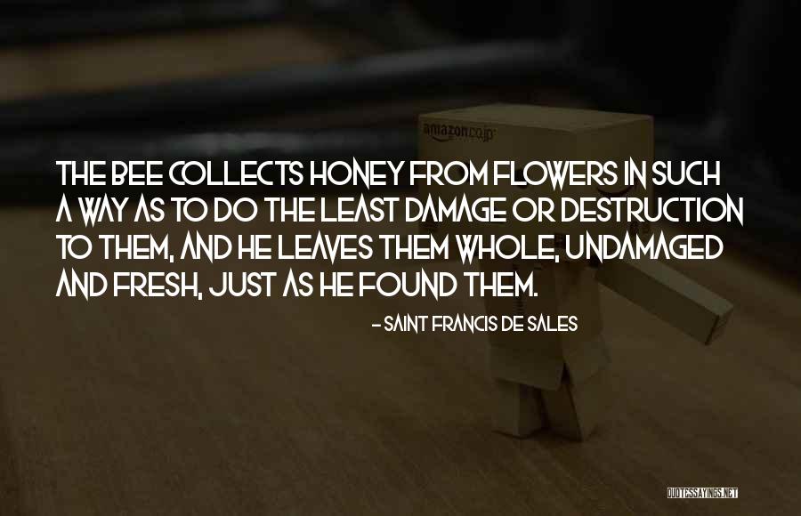 Flowers And Bee Quotes By Saint Francis De Sales Flowers And Bee Quotes By Saint Francis De Sales