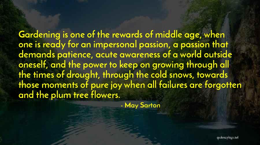 Flowers And Growing Quotes By May Sarton