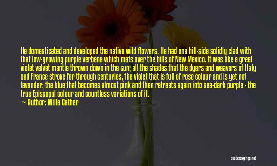 Flowers And Growing Quotes By Willa Cather