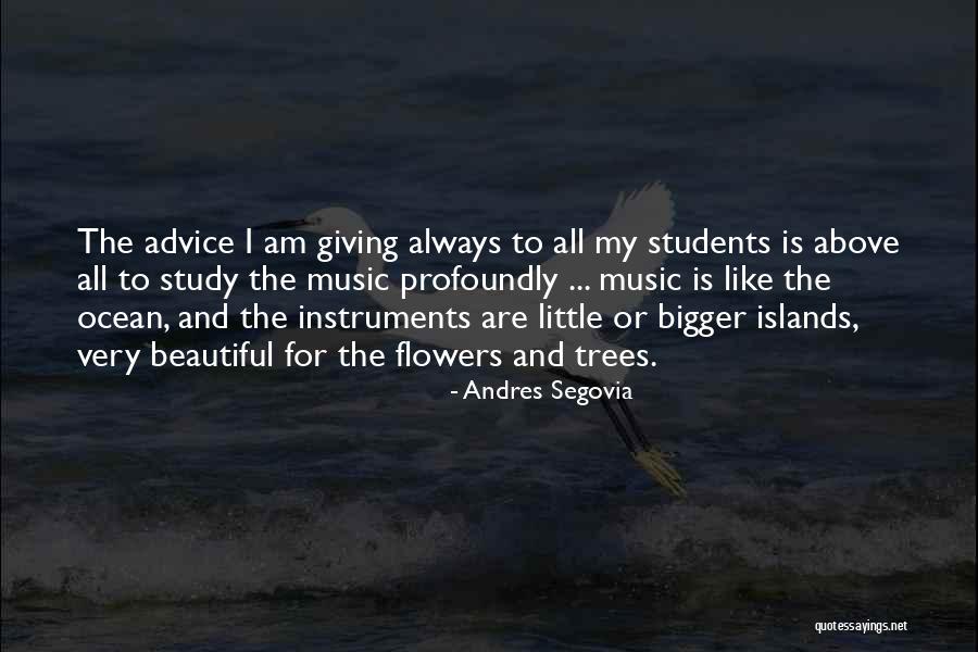 Flowers And Music Quotes By Andres Segovia