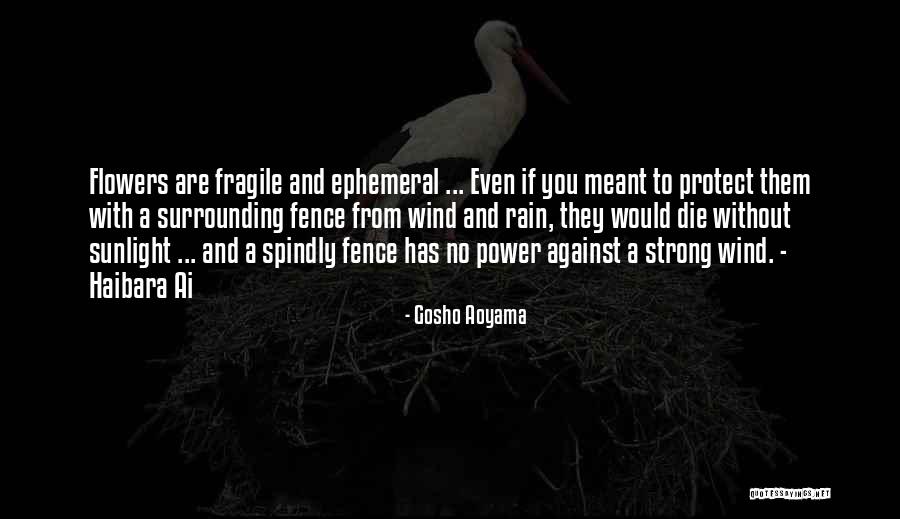 Flowers And Rain Quotes By Gosho Aoyama Flowers And Rain Quotes By Gosho Aoyama