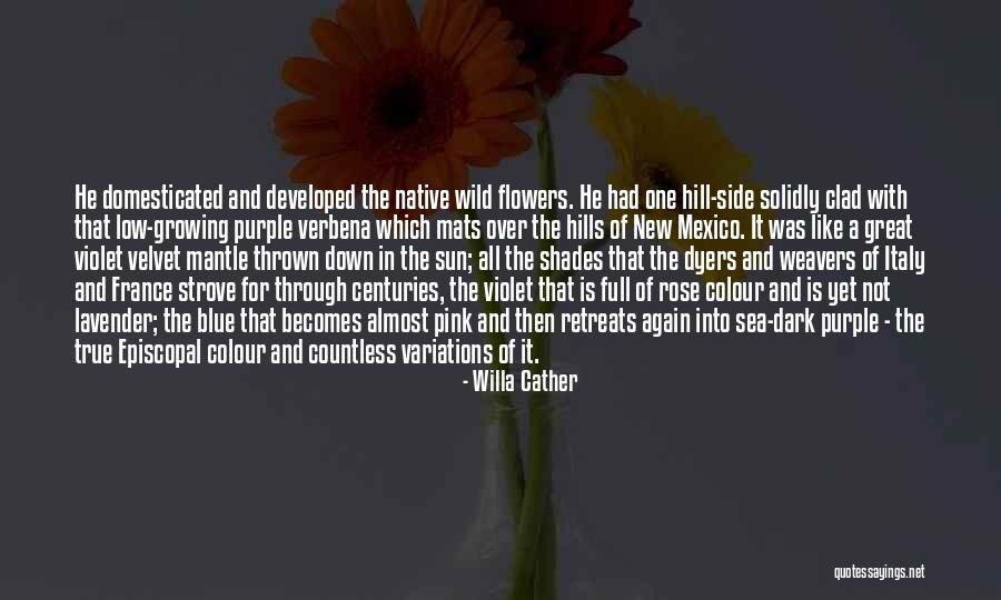 Flowers Growing Quotes By Willa Cather