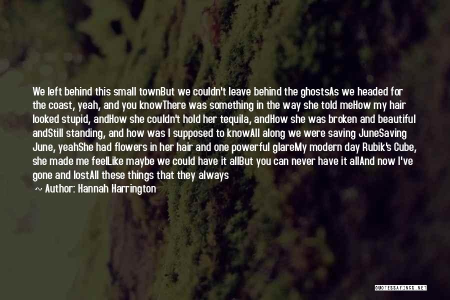 Flowers In Hair Quotes By Hannah Harrington